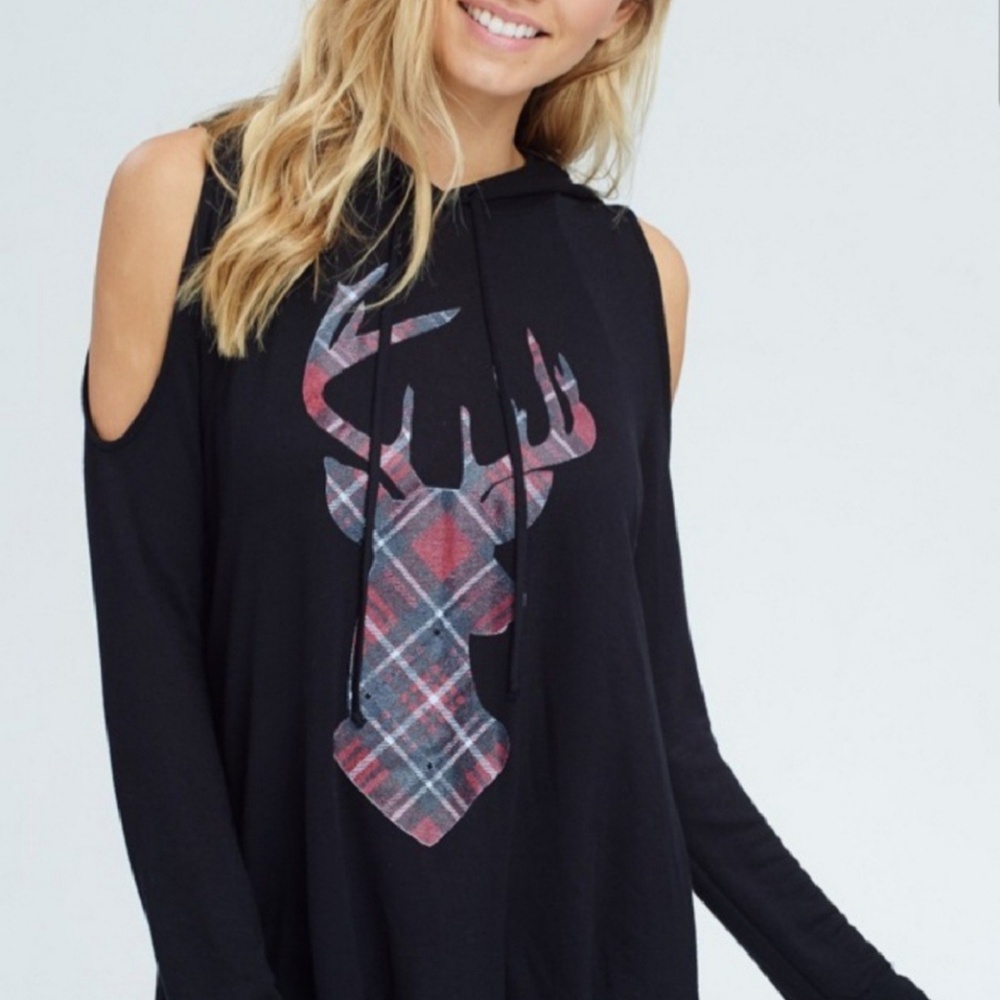 DELETING TODAY!!! Cold Shoulder Hoodie